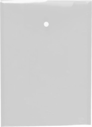 Busta con bottone A4 verticale Opaline trasparente
