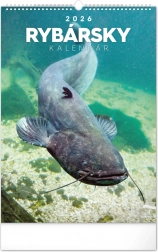 Calendario da parete di pesca 2026