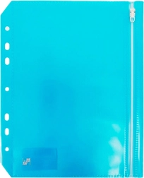 Borsa a zip formato A5 blu