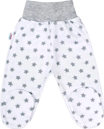Mezza tutina da neonato New Baby Classic II grigia con stelline