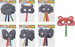 Maschere da grattare con animali – set creativo 3 pz
