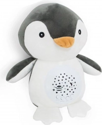 pinguino di peluche per la nanna 26 cm con luce e melodie