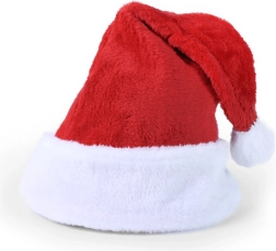 Cappello di natale rosso con bordo bianco e pon pon