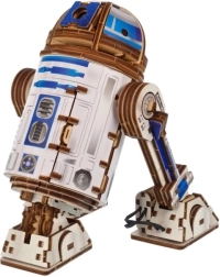 Ugears puzzle meccanico in legno STAR WARS R2‑D2 con proiettore LED