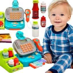 Cassa giocattolo per bambini con scaffale Dino WOOPIE