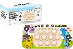 console di gioco portatile Pop It con dinosauri e 4 modalità di gioco