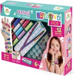 set creativo per realizzare braccialetti con telaio e accessori