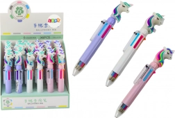 Penna automatica multicolore Unicorno – 6 colori