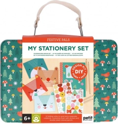 valigetta creativa set di cancelleria con animaletti Petit Collage
