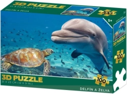 Puzzle 3D - Delfino e tartaruga