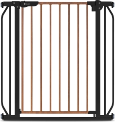 Cancello di sicurezza per bambini LIONELO Truus Slim Black Carbon Natural