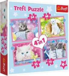 Puzzle 4in1 Gattini allegri