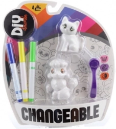 Set creativo per colorare animaletti – gattina e cagnolino