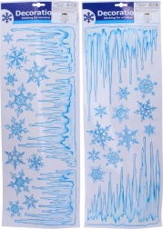 Adesivi per finestre natalizi scintillanti