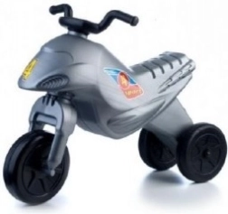 Triciclo senza pedali Super Bike, argento, 44 cm