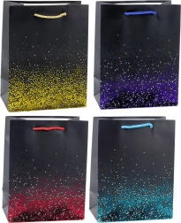 Borsa regalo con effetto gradiente scintillante 23 x 18 x 10,5 cm