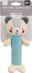 Petit Collage sonaglino squeak orsetto in cotone organico