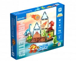 geomag magnetic tiles dino set di costruzione magnetico per bambini