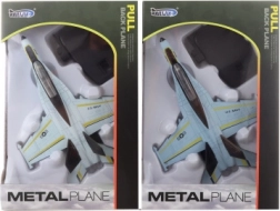 Aereo metallico a batteria con suono e luci