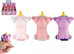 Unicorno antistress da spremere in silicone 9 cm