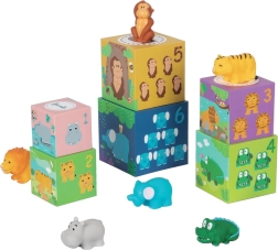 Blocchi con animali Safari per bambini di 2Kids Toys