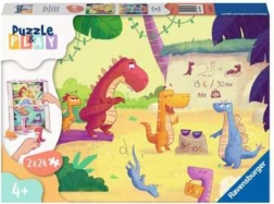 Ravensburger Puzzle e gioco: Dinosauri 2x24 pezzi