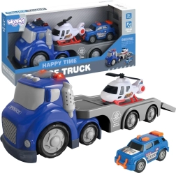 Woopie Rimorchio della Polizia Azzurro City Truck con Effetti Luminosi e Sonori