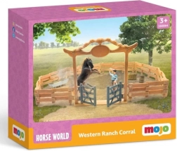 Ranch western per bambini con cavallo e cowboy