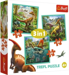 Puzzle 3in1 – Il meraviglioso mondo dei dinosauri TREFL