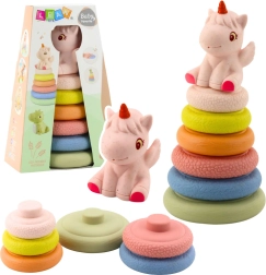 Piramide impilabile sensoriale morbida unicorno eco