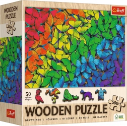 Puzzle in legno TREFL Farfalle Arcobaleno 501 pezzi
