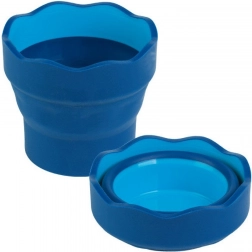 Bicchiere pieghevole per acqua Clic&Go blu di FABER-CASTELL