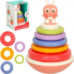 Giocattolo a dondolo Bibi-Inn per lo sviluppo sensoriale rosa