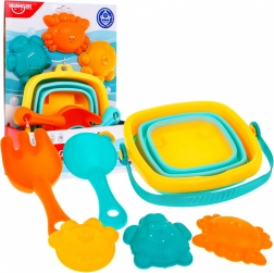 Set di accessori per sabbia per bambini 12 mesi + secchiello + formine + palette
