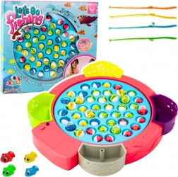 Gioco interattivo di pesca rosa