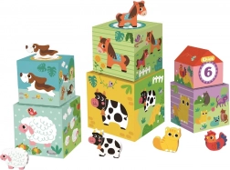 Blocchi con animali Fattoria di 2Kids Toys