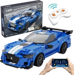 Set di costruzione CADA auto da corsa telecomandata Blue Knight 500, 325 pezzi