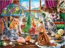 Puzzle Gattini e acquario 1000 pezzi