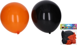Palloncini per Halloween 30 cm – set da 10 pz, neri e arancioni
