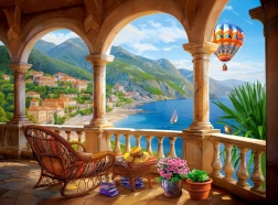 Puzzle Meditazione nel Montenegro Nero 2000 pezzi CASTORLAND