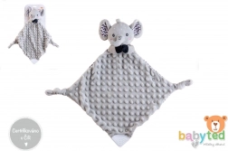 Doudou elefante con massaggiagengive e sonaglino BABYTED 25 × 25 cm