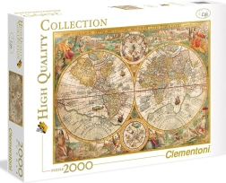 Puzzle 2000 pezzi Vecchia mappa del mondo
