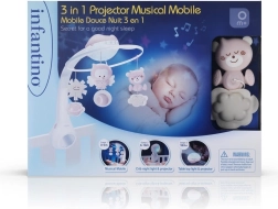Infantino giostrina musicale 3 in 1 rosa cipria