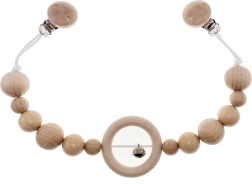 Hess Catenella per passeggino con campanellino naturale lunga