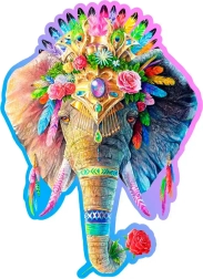 Puzzle in legno Elefante Elegante di WOODEN CITY, 250 pezzi