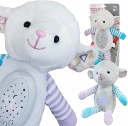WOOPIE Pecora Interattiva di Peluche per Bambini 2 in 1 con Proiettore