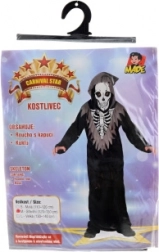 costume di carnevale per bambini scheletro 120–130 cm