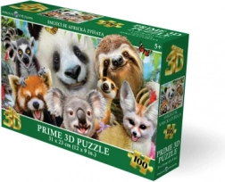 Puzzle 3D Animali africani sorridenti