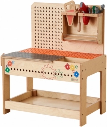 Officina in legno XXL Montessori STEM con strumenti MASTERKIDZ