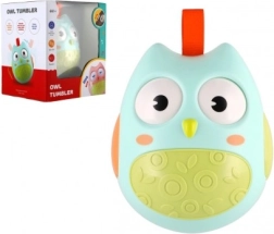 Civetta in plastica oscillante con suono 11cm per bambini dai 6 mesi